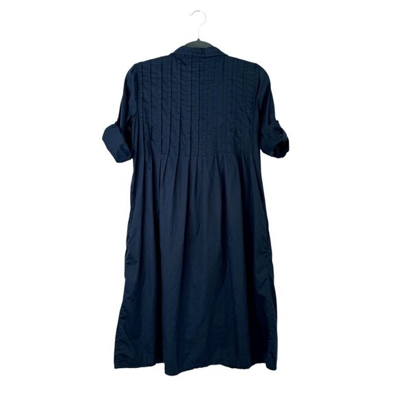 GAP Navy Blue Button Front Shirt Dress - Picture 4 of 5